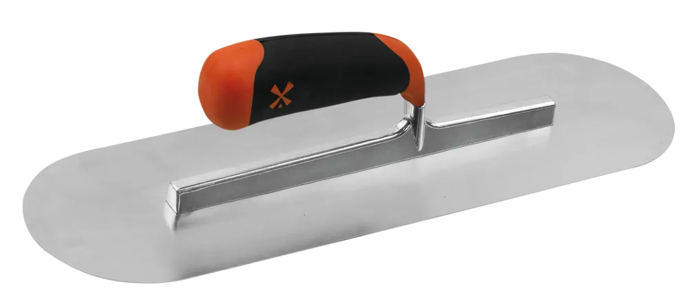 MONDELIN Betonglättekelle – 40 x 12 cm – Edelstahlklinge & Zweikomponenten-Griff Beliebt