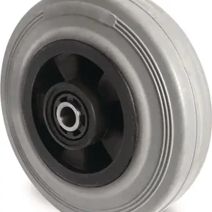 Direktkauf Ersatzrad D.125mm Trgf.100kg VG grau Achs-D.10mm Nabenl.50mm TECWERK