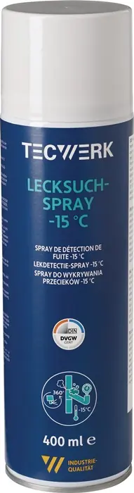 Wochenendangebot Lecksuchspray -15GradC farblos DVGW 400ml Spraydose TECWERK VE: 12 Stück