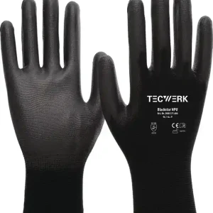 Preis Gesenkt Handschuhe Blackstar NPU Gr.10 (XXL) schwarz EN 388 PSA II TECWERK VE: 12 Paare