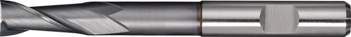 Bohrnutenfräser TypN D.12mm HSS-Co8 TiCN Weldon Z.2 lang TECWERK Letzte Chance