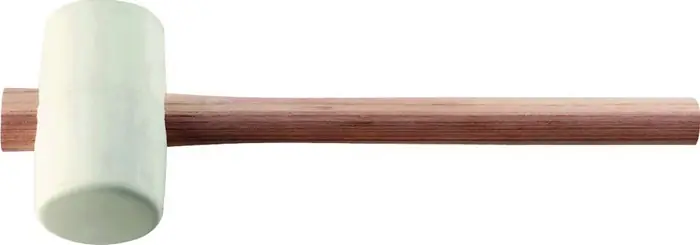 Gummihammer Kopf-D.64mm Kopf-L.113mm weiß ES 70 Shore A flache Bahn TECWERK Top-Preis