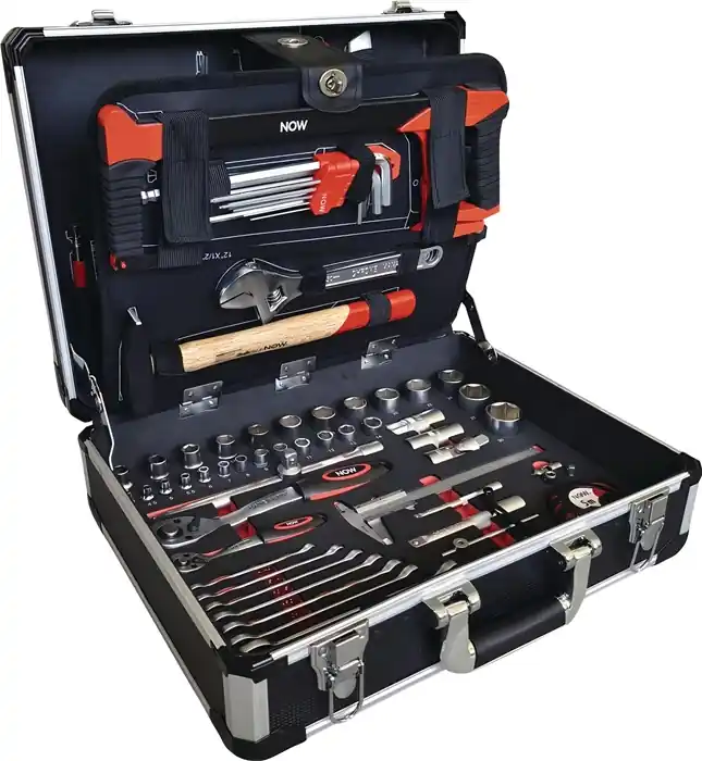 Top-Preis Werkzeugkoffer 134-tlg.im Alu.Rahmenkoffer NOW