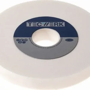 Schleifbockscheibe Ø200xB32x51mm 80 Form A m.Aussparung Edelkorund weiß TECWERK Begrenztes Angebot