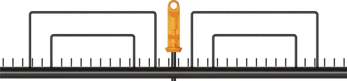 Rasenrechen OneClick Arbeits-B.570mm Zinken-L.90mm 35 Zinken FISKARS Finale Aktion