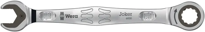 Markenware Maulringratschenschlüssel Joker SW12mm L.170,7mm CV-Molybdän nickel-chrom-besch.