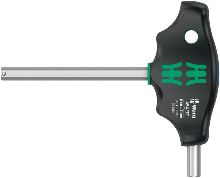 Solange Der Vorrat Reicht Sechskantschraubendreher 454 HF SW 8mm Klingenlänge 100mm Quergriff Hex-Plus