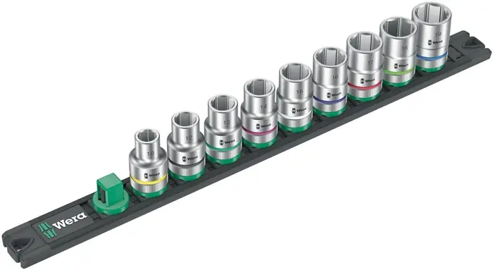 Schneller Versand Steckschlüsseleinsatzset 4 Zyklop 9teilig Antriebs-4-kant 1/2Zoll m.Magnetleiste