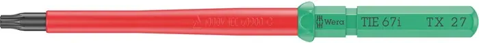 Preisknaller Wechselklingen KK VDE 67 i TiE TX 27 L.157mm Black Point 6-kant-Antrieb 9mm WERA