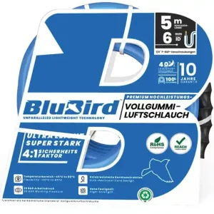 Geprüft Werkstattschlauchset BluBird ID 6mm AD 12mm L.5m Schnellver.Kup.