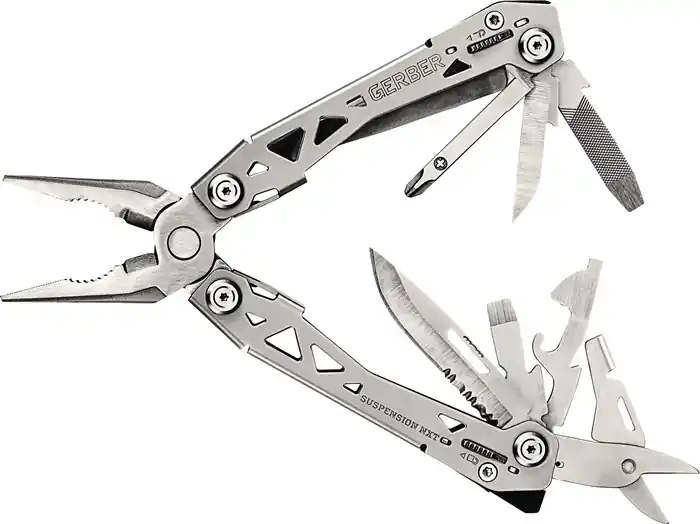 Aktuell Multi-Tool m.Etui SUSPENSION-NXT L.geschl.108mm Klingen-L.57mm VA GERBER