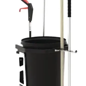 Reinigungswagen Tonne 60 l,Greifzange,Schaufel,Besen STA FLORA Neu