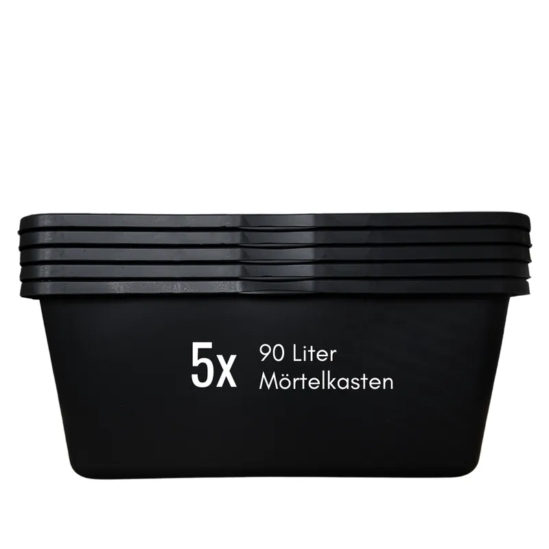 Mörtelkasten schwarz 65 - 90 Liter Mörtelwanne Zementkübel Baueimer Mörtelkübel Heißes Angebot
