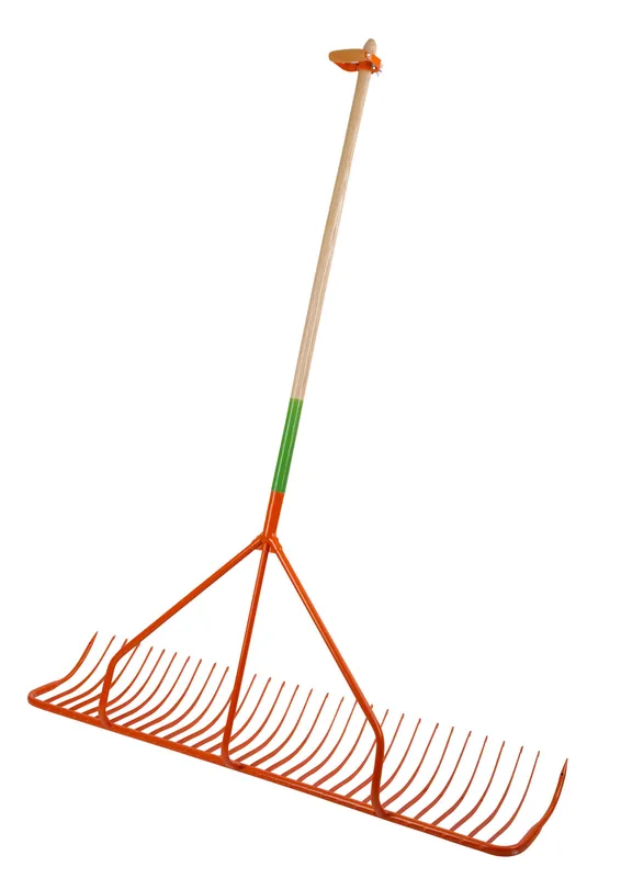 Neue Kollektion Kerbl Handschlepprechen mit Außenzinken und Stiel - 131 cm