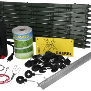 Kerbl Starterset Hobbyzaun inkl. 230V Gerät+Litze+Pfähle Solange Der Vorrat Reicht