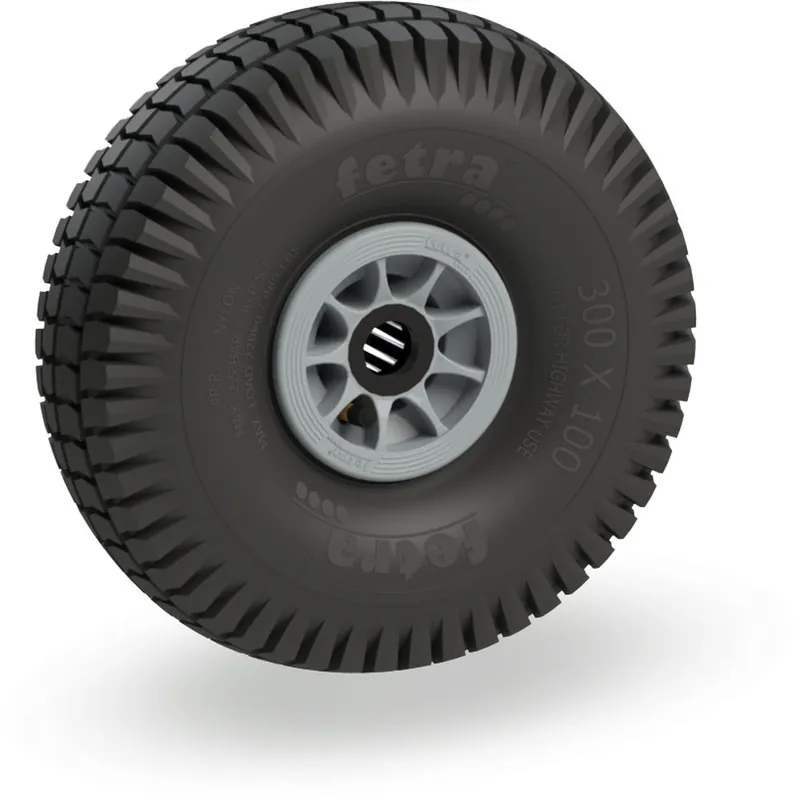 fetra Luftrad 300 x 100 mm für Achsen mit Ø 25 mm Echt