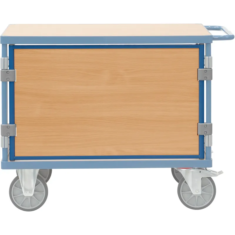 Knallerangebot fetra Längswand für Tischwagen aus Holz für 2496 - Länge 665 mm