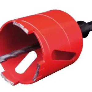 CEDIMA Diamant-Bohrkrone Ø82 mm - M16 inkl. Sechskant-Anschluss für Standard-Bohrfutter, Zentrierbohrer und Austreiber-Keil für Zentrienbohrer Ausverkauf