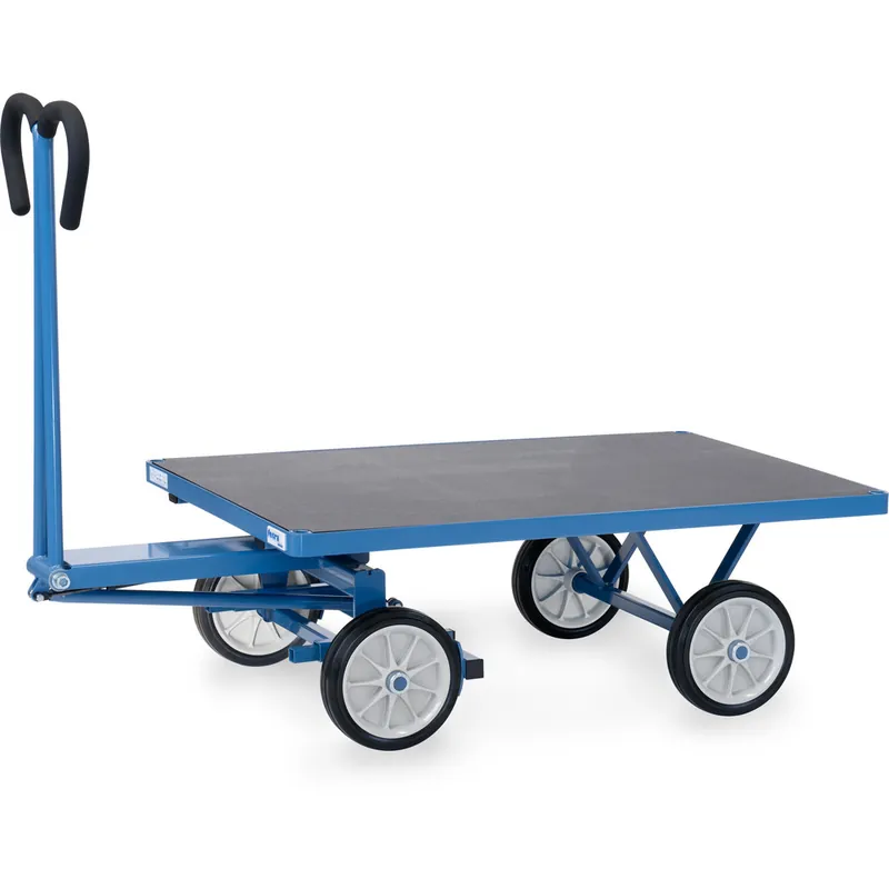 Beliebt fetra Handpritschenwagen aus Profilstahl pulverbesichtet blau RAL-5007