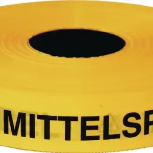 Begrenztes Angebot Trassenwarnband Achtung Mittelspannungskabel B.40mm L.250m gelb KELMAPLAST