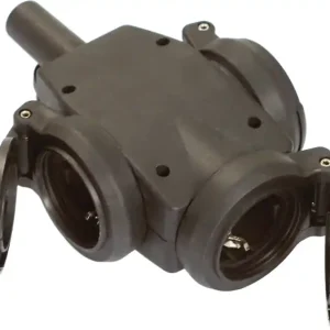 Geprüft Schutzkontaktkupplung 10-/16 A 230V schwarz IP44 VG WEINGÄRTNER