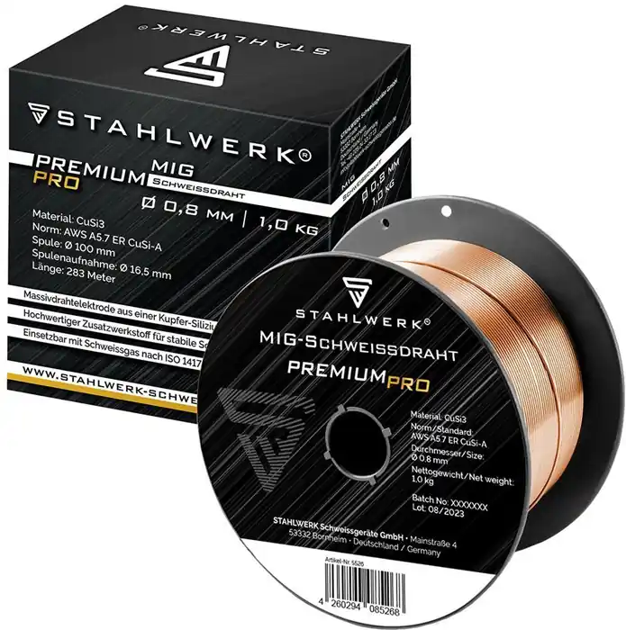 Schweißdraht CuSi 0,8mm 1kg STAHLWERK Neuheit