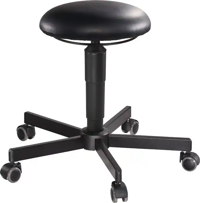 Drehhocker m.Rl.Kunstleder schwarz Sitz-H.440-570mm Hocker MEY Heißes Angebot