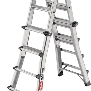 Ausverkauf Vielzweckleiter Master M100 Alu.Sprossen 4x4 gekl.H270xB580xT270mm HAILO