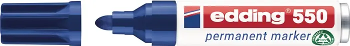Sonderangebot Permanentmarker 550 blau Strich-B.3-4mm Rundspitze EDDING VE: 10 Stück