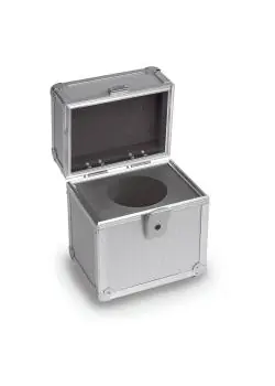 Etui für Einzelgewichte E 1 bis M 3 - Gewichte bis max. 10 kg - Aluminium, gepolstert - Knopfform Aktuell