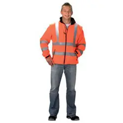 Mega-Angebot Softshell-Warnschutzjacke, EN ISO 20471 Klasse 2, orange