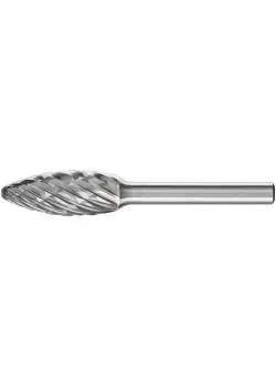 Rabatt Frässtift - PFERD - Hartmetall - Schaft-Ø 6 mm - Flammenform - für Gusseisen