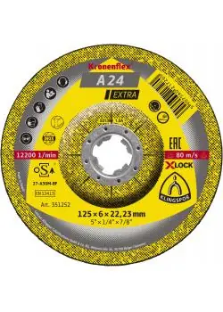 Schruppscheibe A 24 EX - Durchmesser 115 oder 125 mm - Breite 6 mm - Bohrung 22,23 mm - VE 10 Stück - Preis per VE Ausverkauf