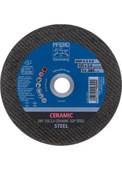 Online Kaufen PFERD Trennscheibe - EHT 125-2,0 CERAMIC SGP STEEL - gerade Ausführung - VE 25 Stück