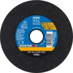 Trennscheibe EHT - PFERD - PSF STEEL - Außen-Ø 105 mm - Breite 1,0 mm - Bohrungs-Ø 16,0 mm - VE 25 Stück - Preis per VE Ausverkauf