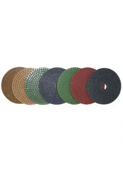 Ersatzdiamantpad - mit Klettauflage - Durchmesser 125 mm - Körnung KG 50 bis KG 3000 Neue Kollektion