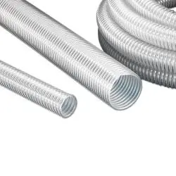 Saug- und Förderschlauch - AIRDUC® PUR-INOX 356 FOOD-AS - superschwer - Innen-Ø 40 bis 150 mm - Außen-Ø 51 bis 163 mm - Preis per Meter und Rolle Solange Der Vorrat Reicht