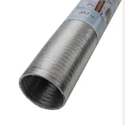 Alu Flexrohr Flexschlauch - 2-lagig - nicht brennbar - Innen-Ø 80 bis 200 mm - bis 350 °C - Länge 5 m Neue Ware