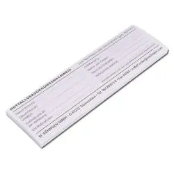 Sale Notfallversorgungs- nachweis - Block mit 40 Blatt