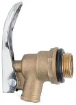 Rabatt Ablassventil - Messing - für Stahlfässer - Anschlussgewinde G 3/4"