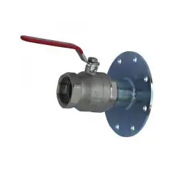 Preisknaller Graf® Auslaufhahn - Metall - für Lagertanks - mit Flansch - Anschlussgewinde G 2"