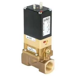2/2-Wege-Magnetventil - Typ 5282 - servogesteuert - Messing - G 1/2" - 24 V - 0,20 bis 10 bar - 0 bis 80 °C - NW 13 Geprüft