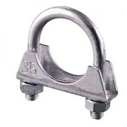 Bügelschelle NORMA U-Bolt - Stahl verzinkt - Schraube M8 - Durchmesser 26 bis 102 mm Versand Am Gleichen Tag