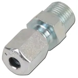 Markenprodukt Gerade Einschraubverschraubung - Baureihe LL - Stahl verzinkt - Rohr-Ø 4 bis 12 mm - AG R 1/8" bis R 3/8" - PN 100