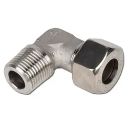 Winkel-Einschraubverschraubung - Baureihe L - Edelstahl 1.4571 - Rohr-Ø 6 bis 22 mm - kon. AG - PN 250 bis 315 Knallerangebot