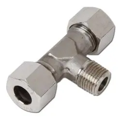 Sofort Bestellen T-Einschraubverschraubung - Baureihe L - Edelstahl 1.4571 - Rohr-Ø 6 bis 18 mm - AG M10 x 1 bis M22 x 1,5 (kon.) - PN 315