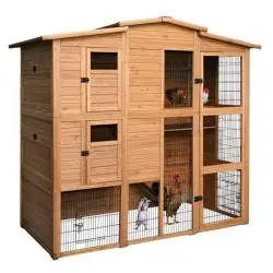 Hühnerhaus - mit Bitumendach - Länge 222 cm - Breite 115 cm - Höhe 200 cm Neue Kollektion