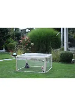 Heißes Angebot Freilaufgehege Vario - mit Drahtgitter - Länge 120 cm - Breite 120 cm - Höhe 59 cm