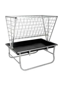 Futterraufe - ohne Dach - mit Kraftfuttertrog - Metall feuerverzinkt - Länge 112,5 cm - Breite 68,5 cm - Höhe 116 cm Schnäppchen