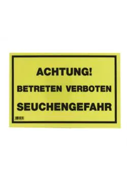 Jetzt Bestellen Warnschild - Größe 20 x 30 cm - verschiendene Ausführungen